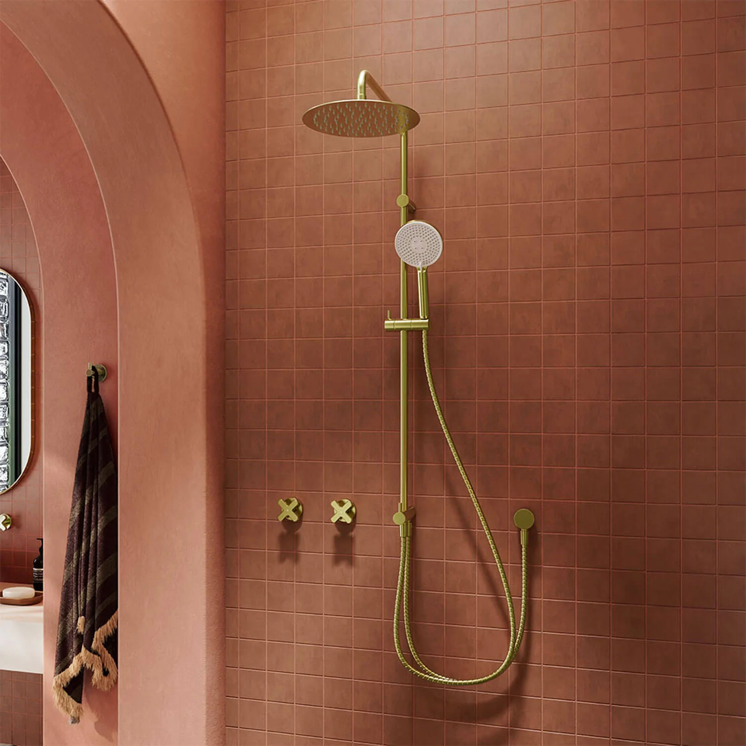 Kaya Retrofit Variable Inlet Twin Shower - Image 5