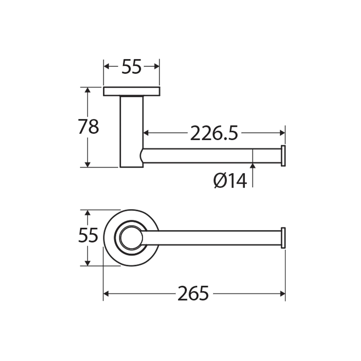 Kaya Round Hand Towel Holder - Image 7