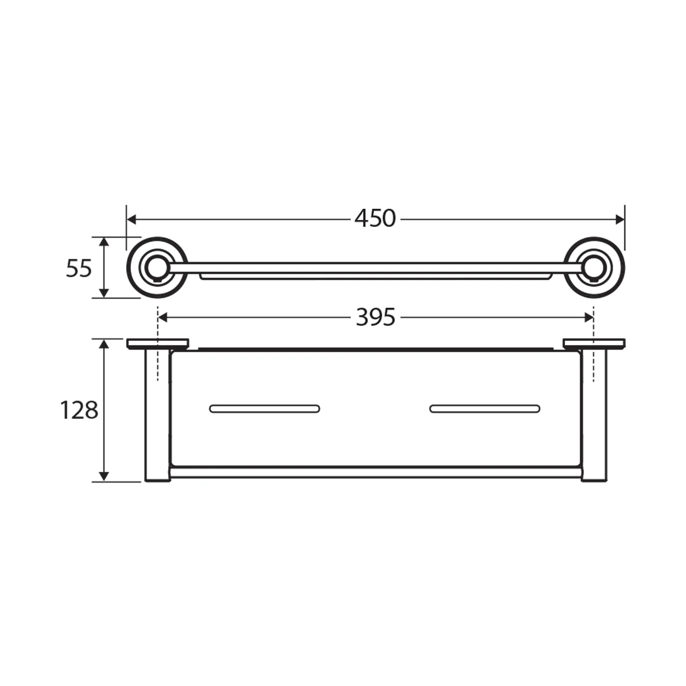 Kaya Round Shower Shelf 450mm - Image 7