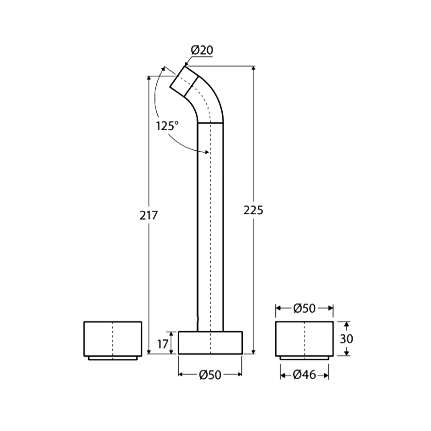 Kaya Wall Spout Assembly Tap Set - Image 10