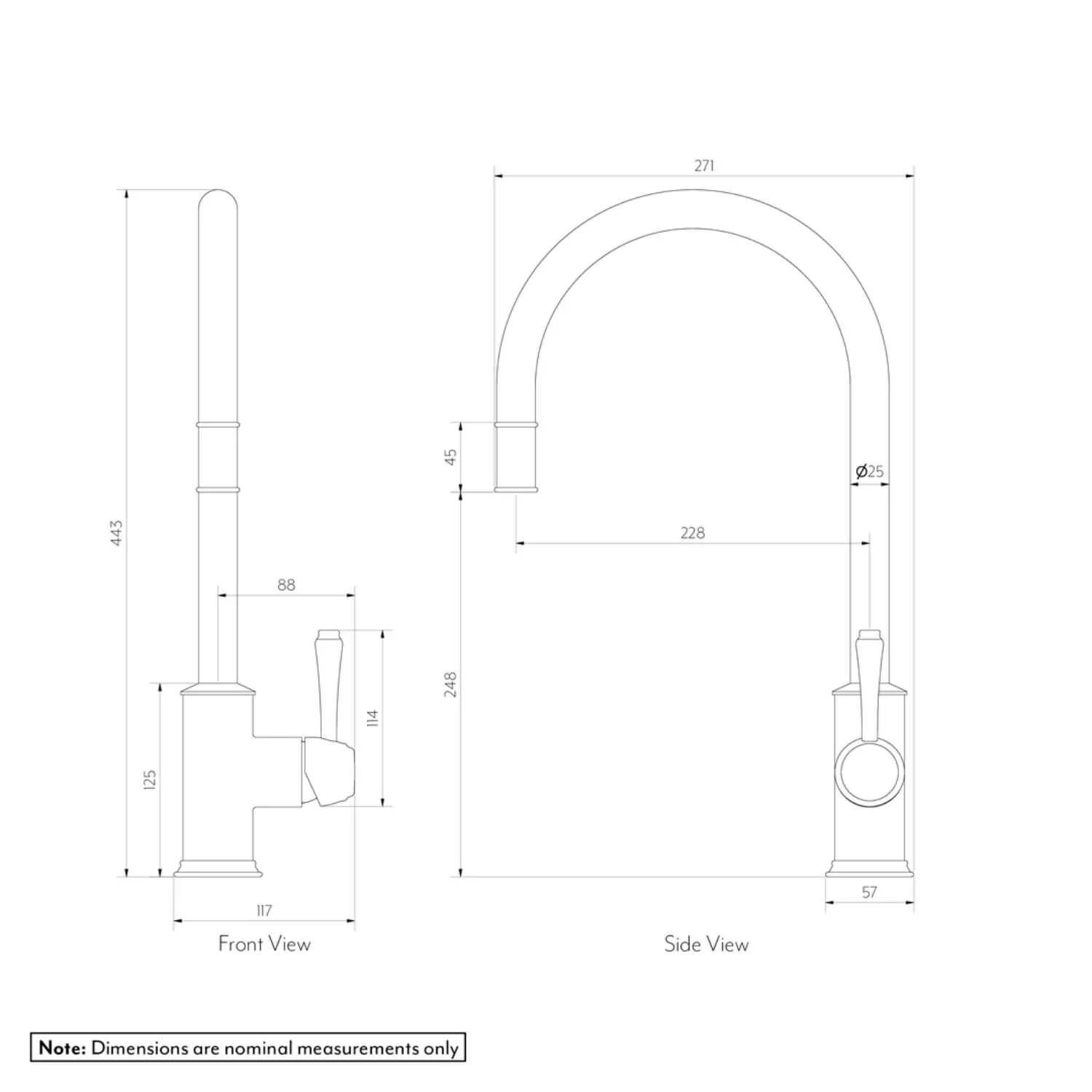 Kingsley Commercial Pull-Out Kitchen Mixer - Image 6