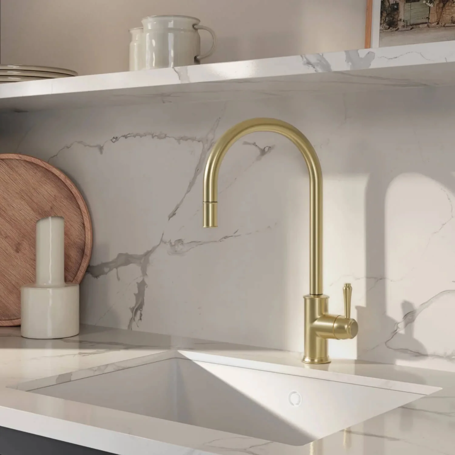 Kingsley Commercial Pull-Out Kitchen Mixer - Image 7