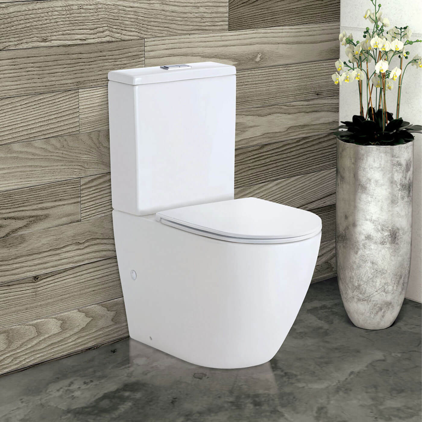 Koko Egg Shape Rimless Tornado Flush Toilet - Image 2