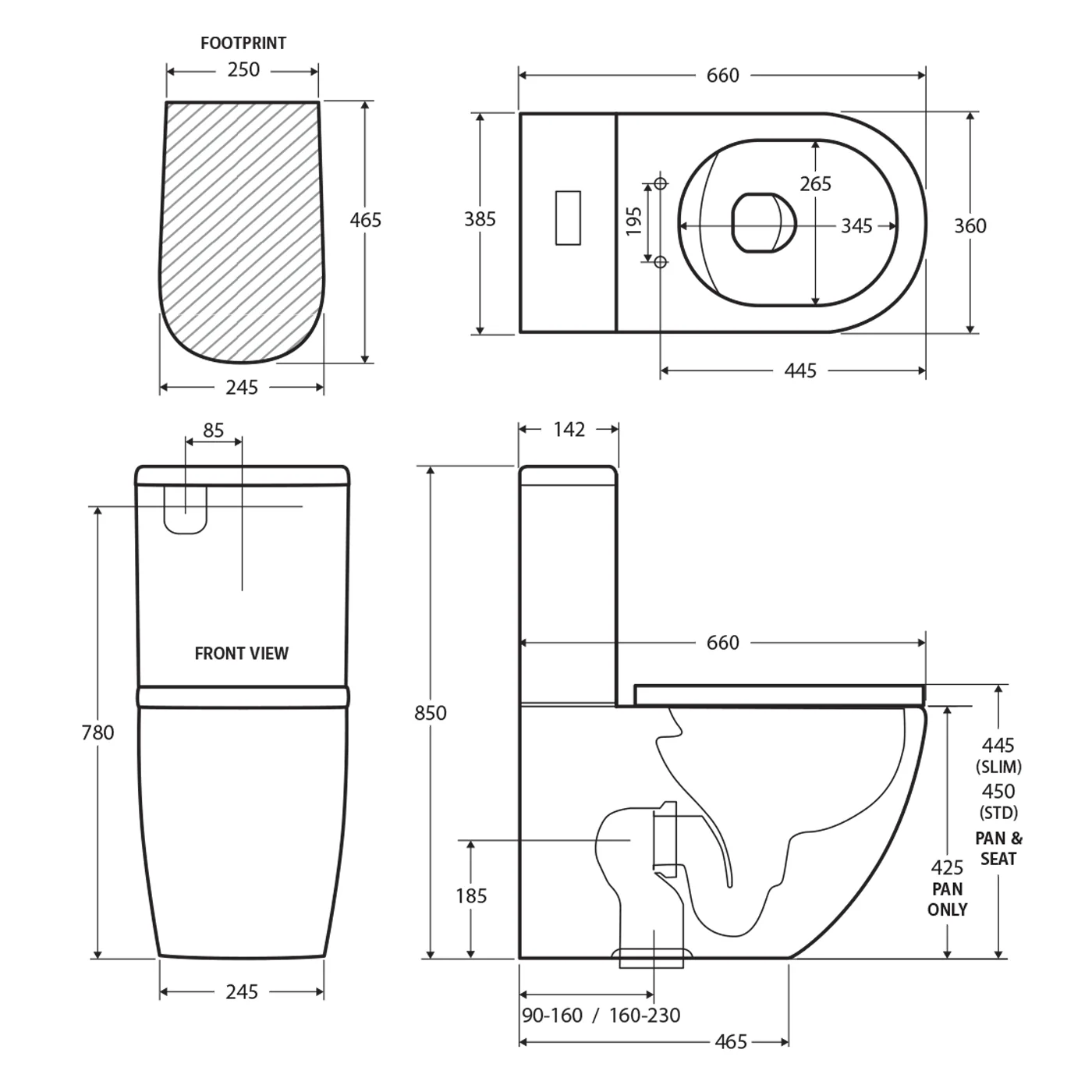 Koko Egg Shape Rimless Tornado Flush Toilet - Image 5