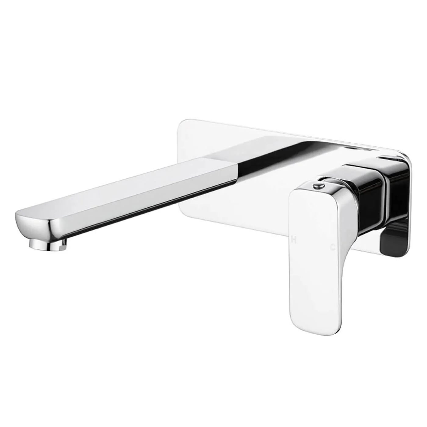 Kompakt Square Wall Mixer Spout Set - Image 2