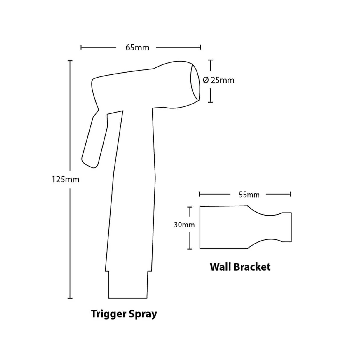 Levi Bidet Toilet Trigger Spray with Wall Mount - Image 7
