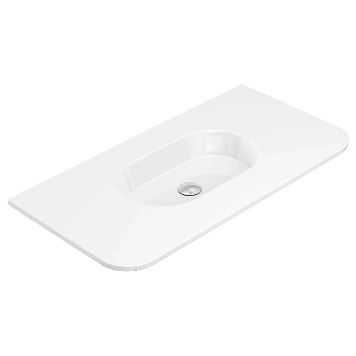 Lila Curved Ceramic Vanity Benchtop - Image 2