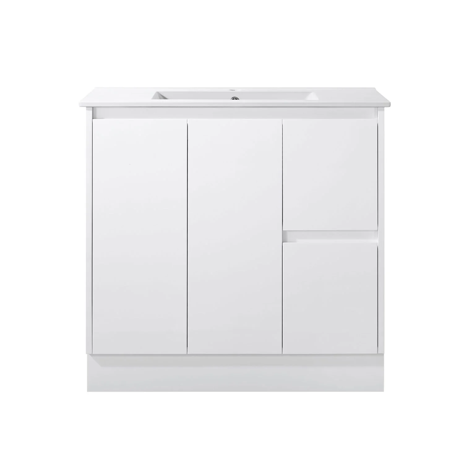 Limson White Soft-Close Floor Mounted Vanity
