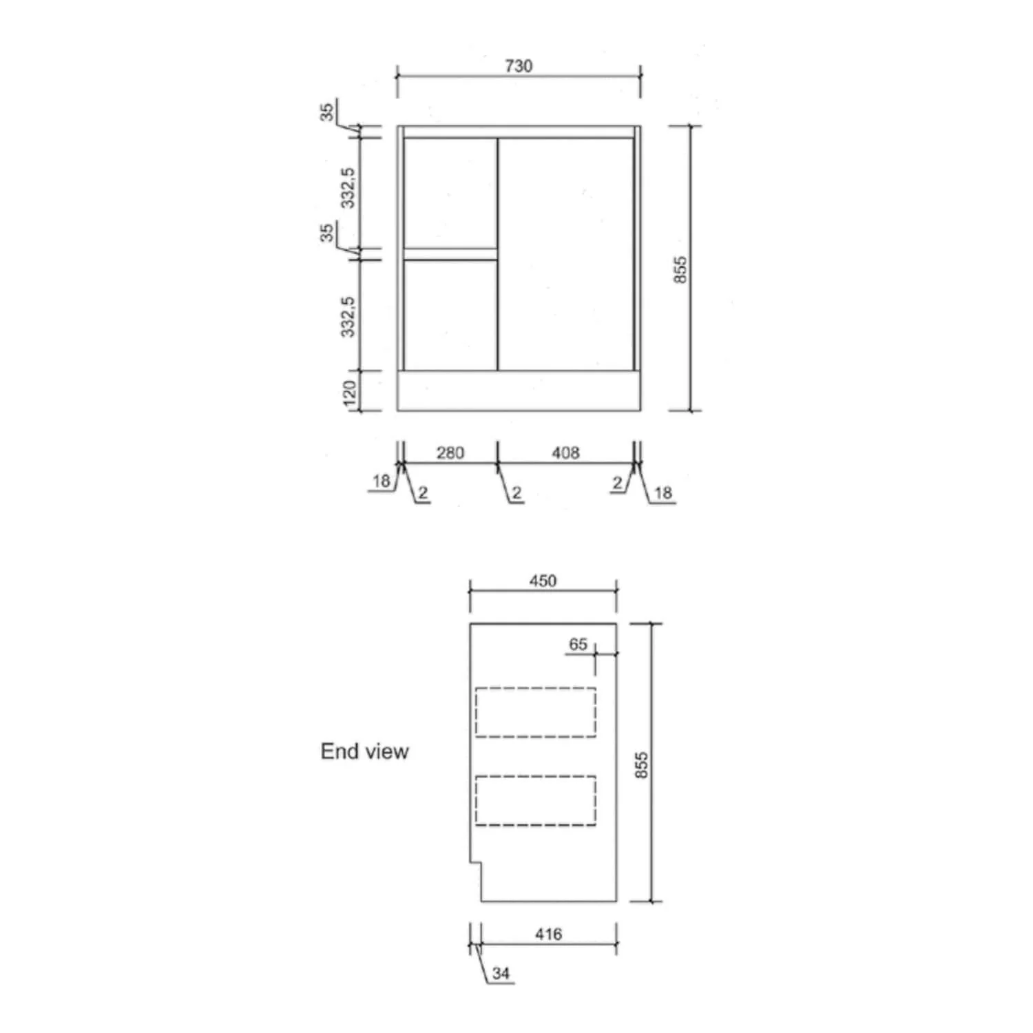 Limson White Soft-Close Floor Mounted Vanity - Image 11