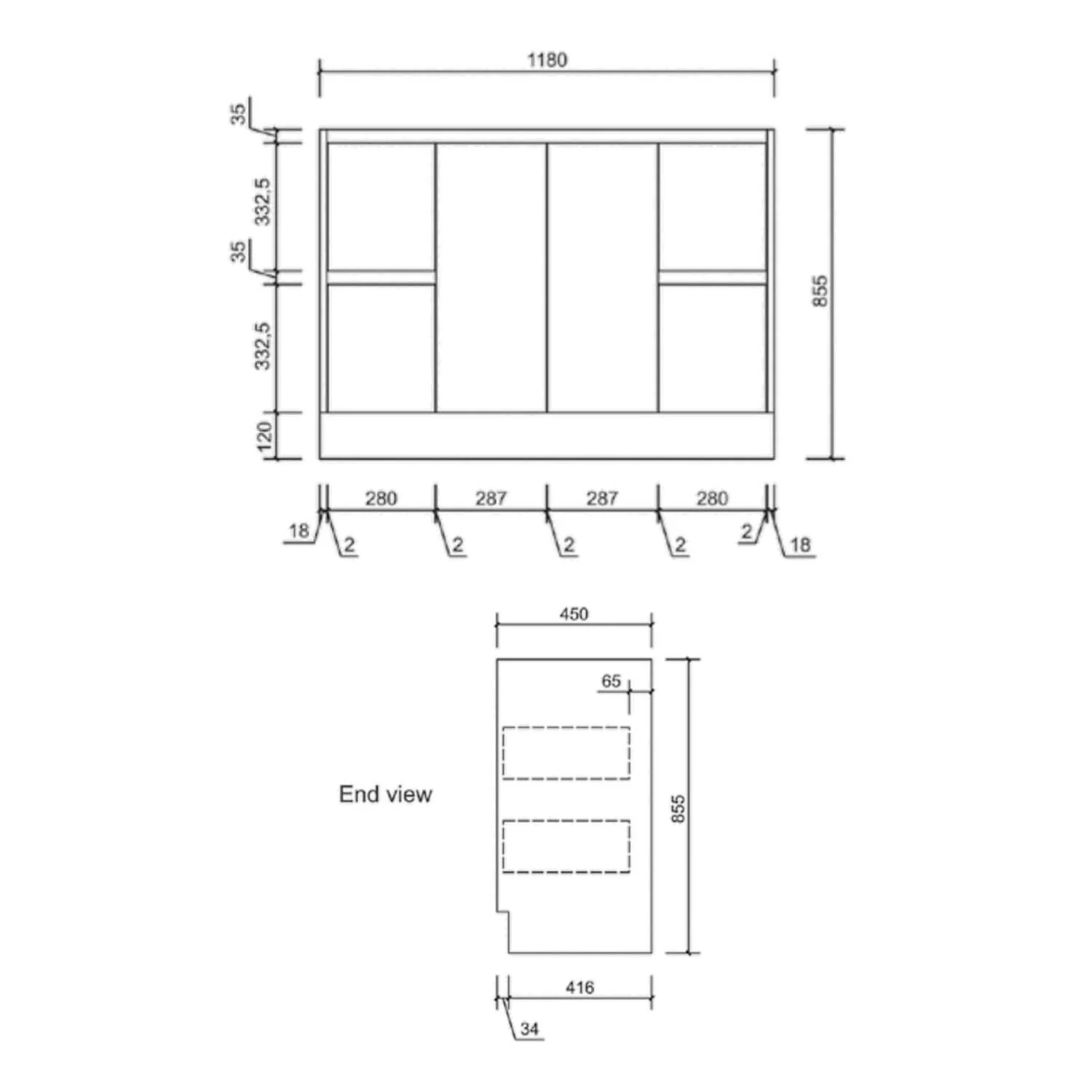 Limson White Soft-Close Floor Mounted Vanity - Image 13