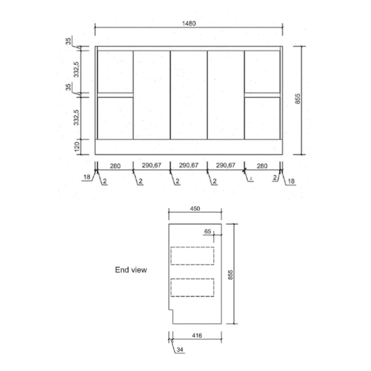 Limson White Soft-Close Floor Mounted Vanity - Image 14