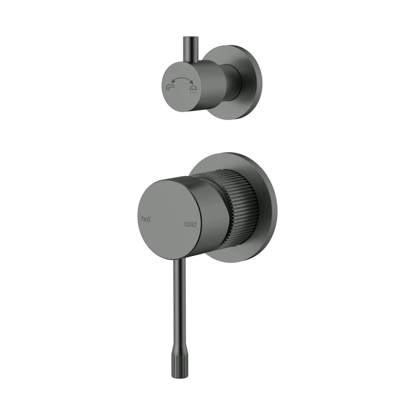 Linie Fluted Diverter Wall Mixer - Image 3