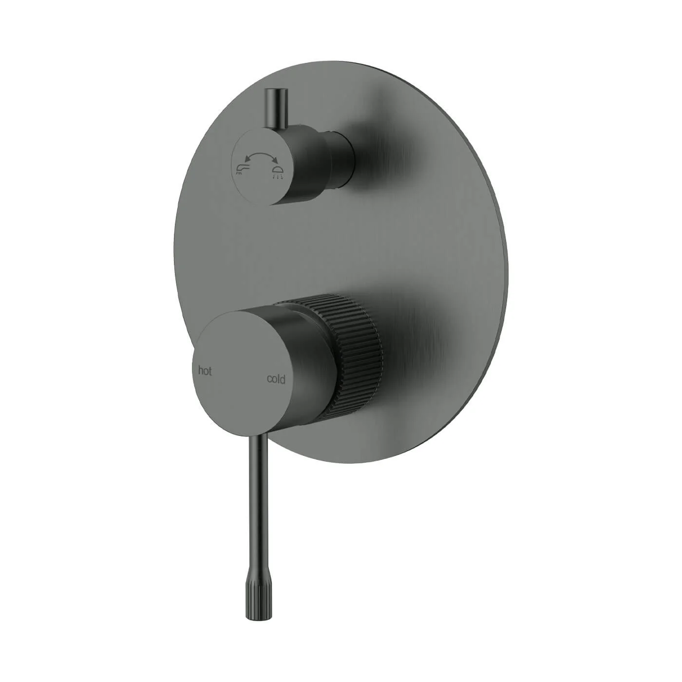 Linie Fluted Large Diverter Wall Mixer - Image 2