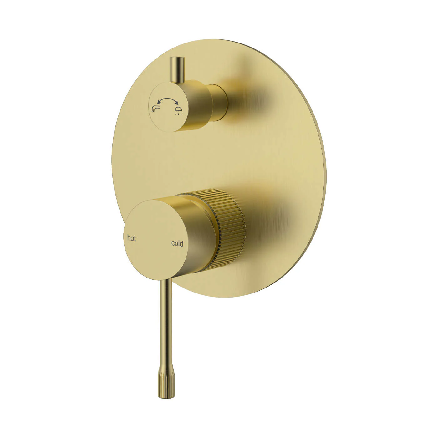 Linie Fluted Large Diverter Wall Mixer - Image 4