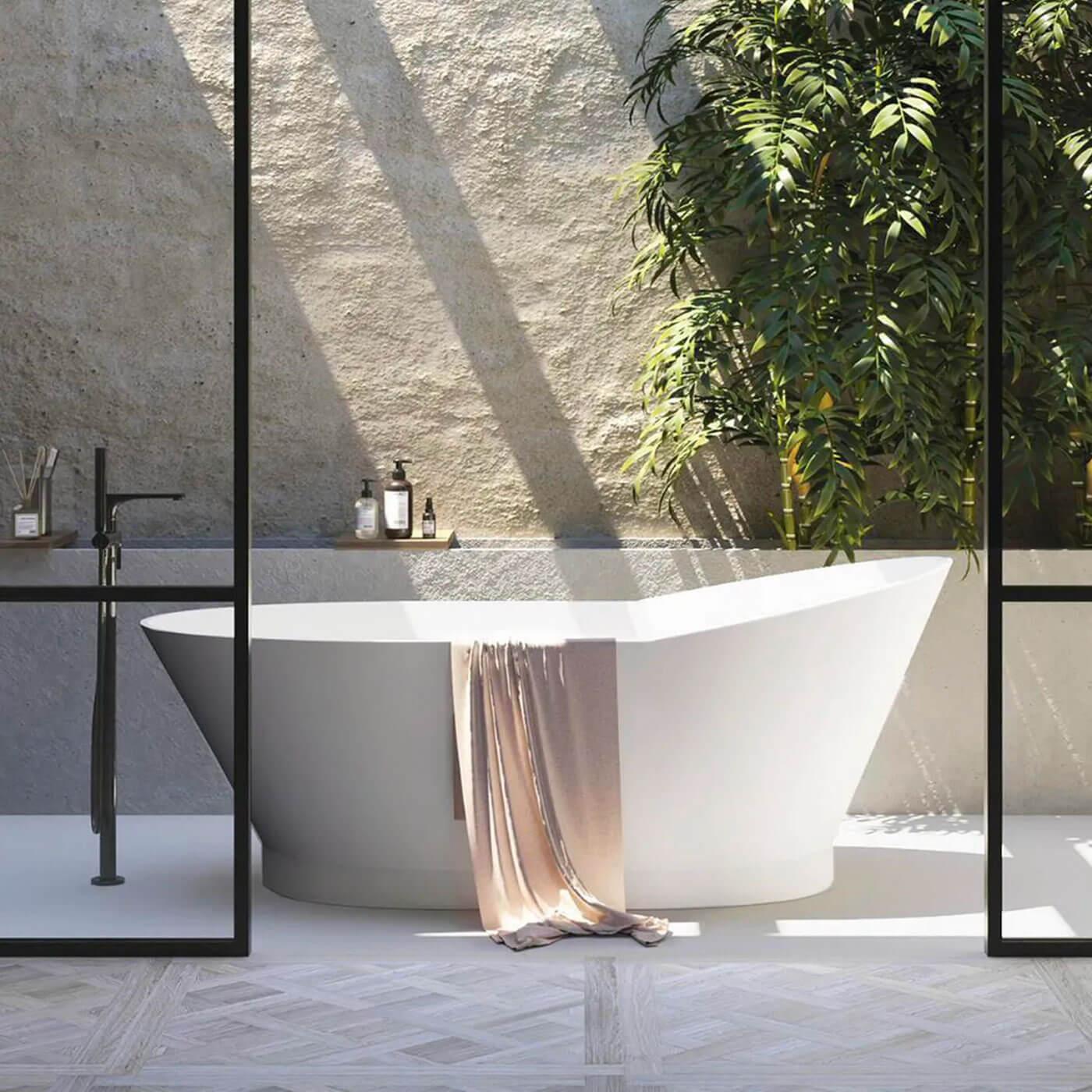 London Sloped Freestanding Bathtub