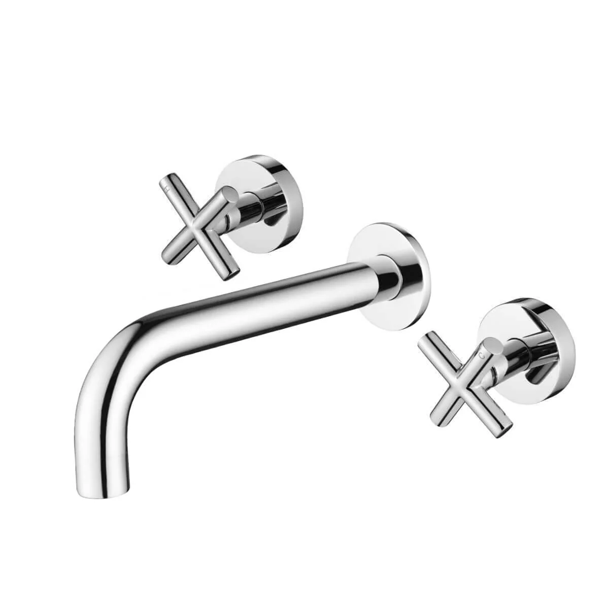 Lukas Cross Handle Hot/Cold Assembly Tap Spout Set - Image 3