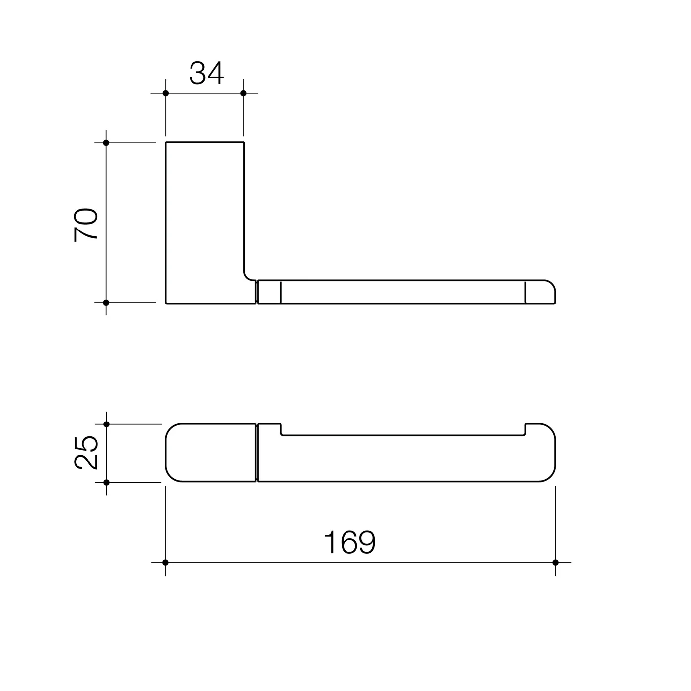 Luna Square Toilet Roll Holder - Image 5