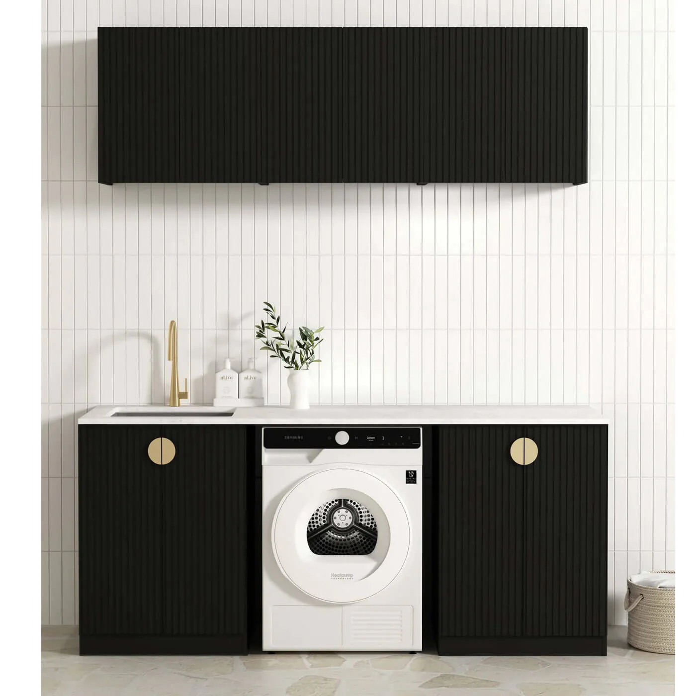 Marlo Fluted Laundry Cabinet Kit 1960mm - Image 2