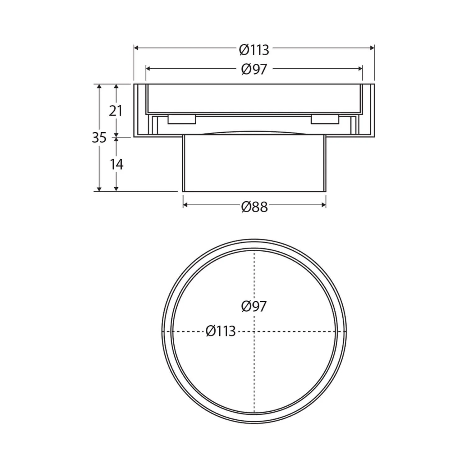 Mila Round Tile Insert 113mm - Image 5