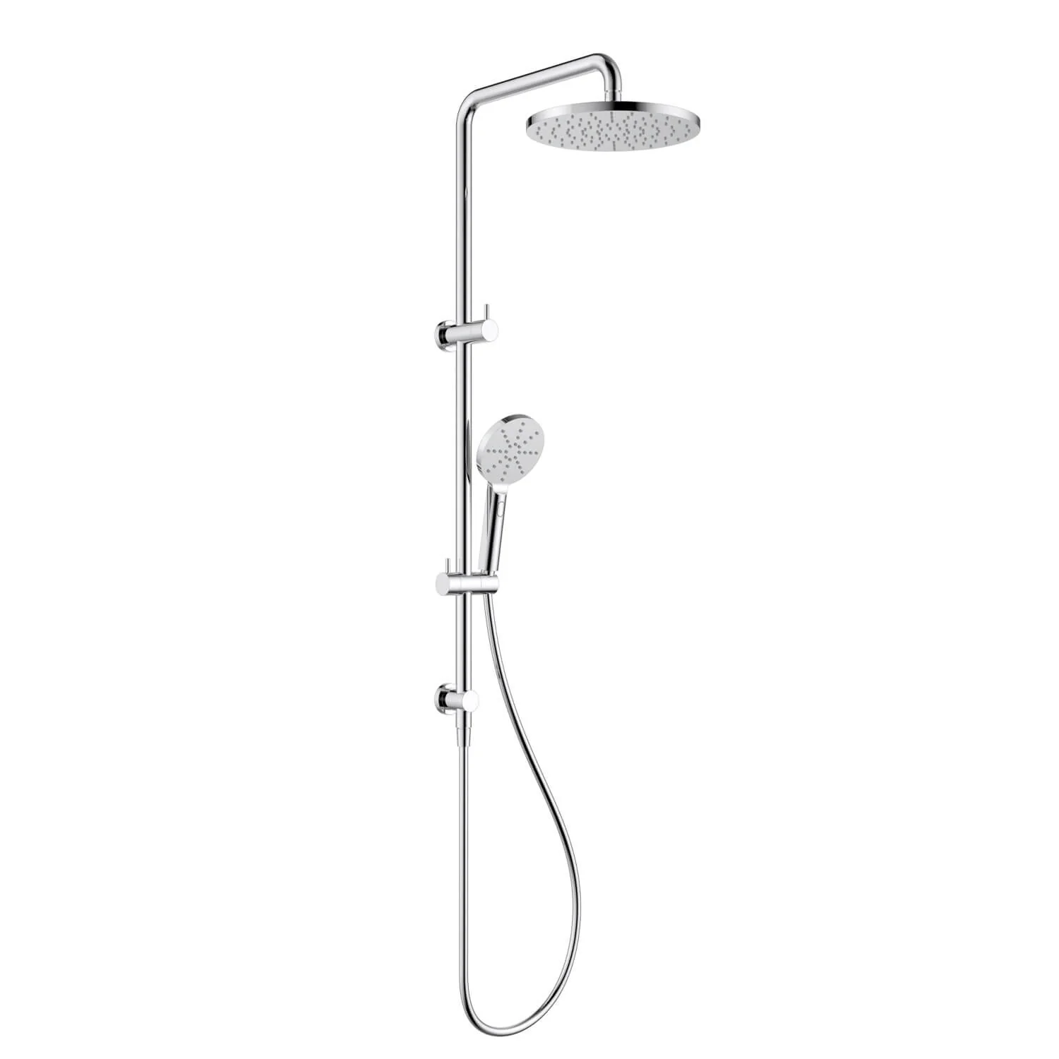 Milan Round Twin Shower Rail System - Image 2