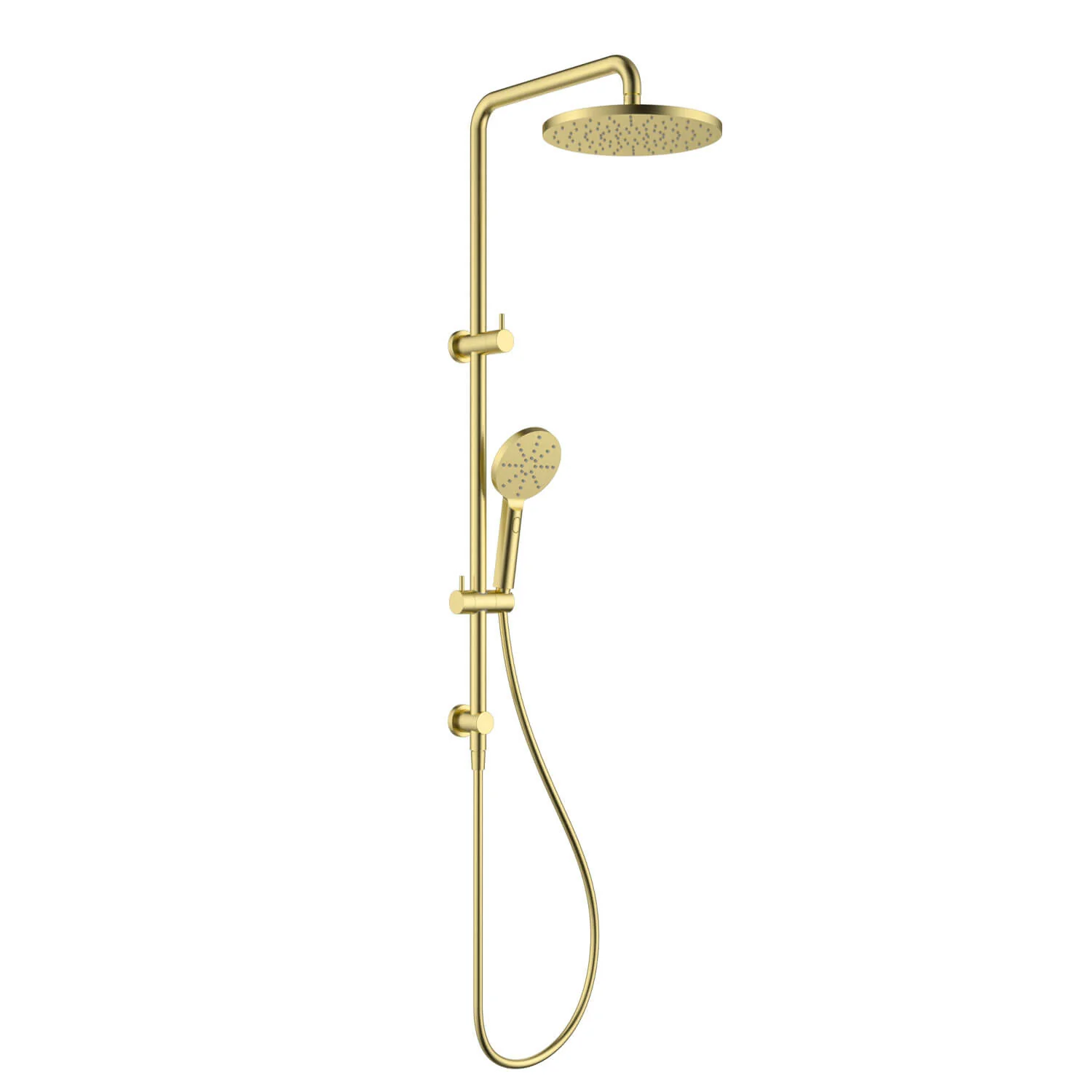 Milan Round Twin Shower Rail System - Image 5