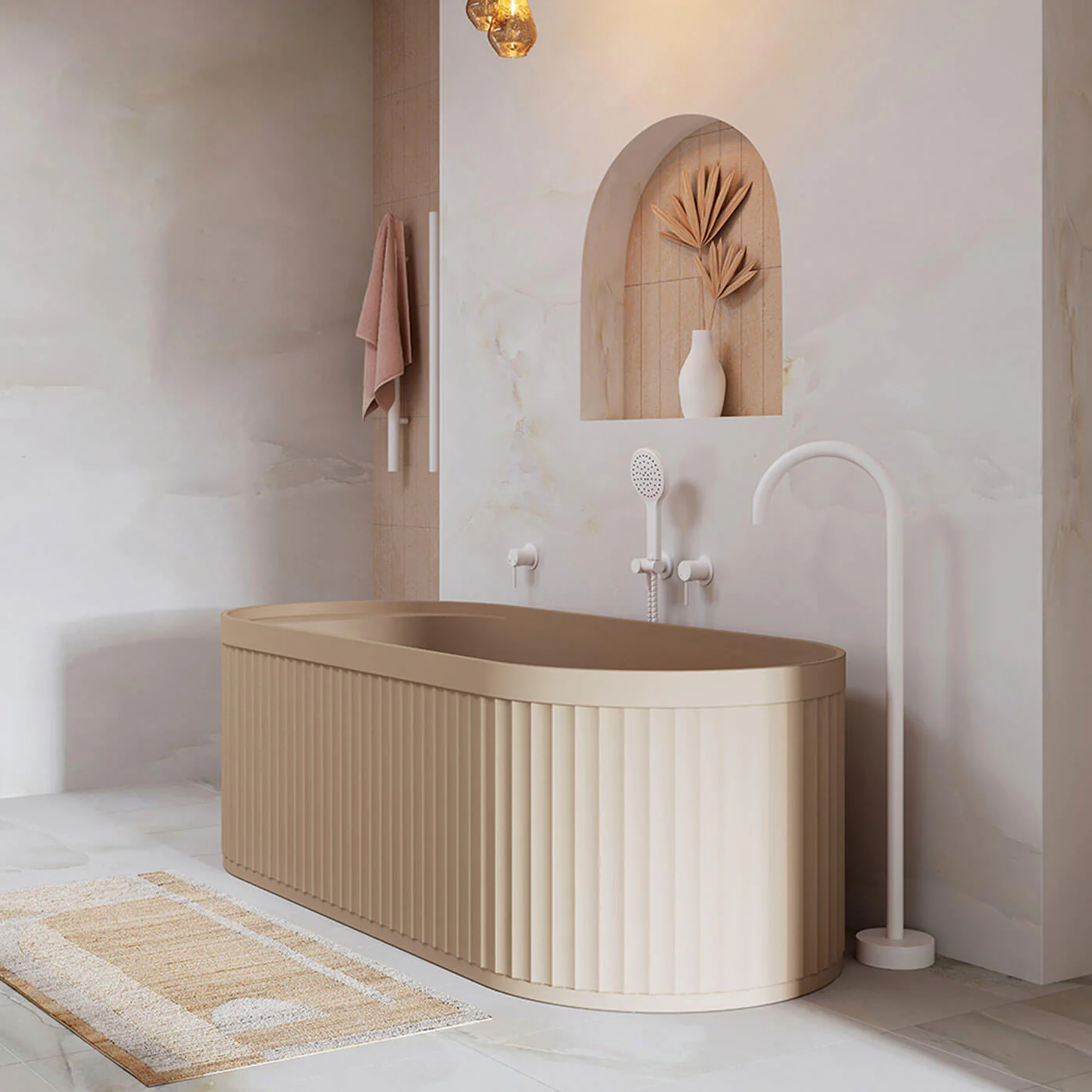 Minka Solid Surface Freestanding Bathtub 1700mm - Image 5