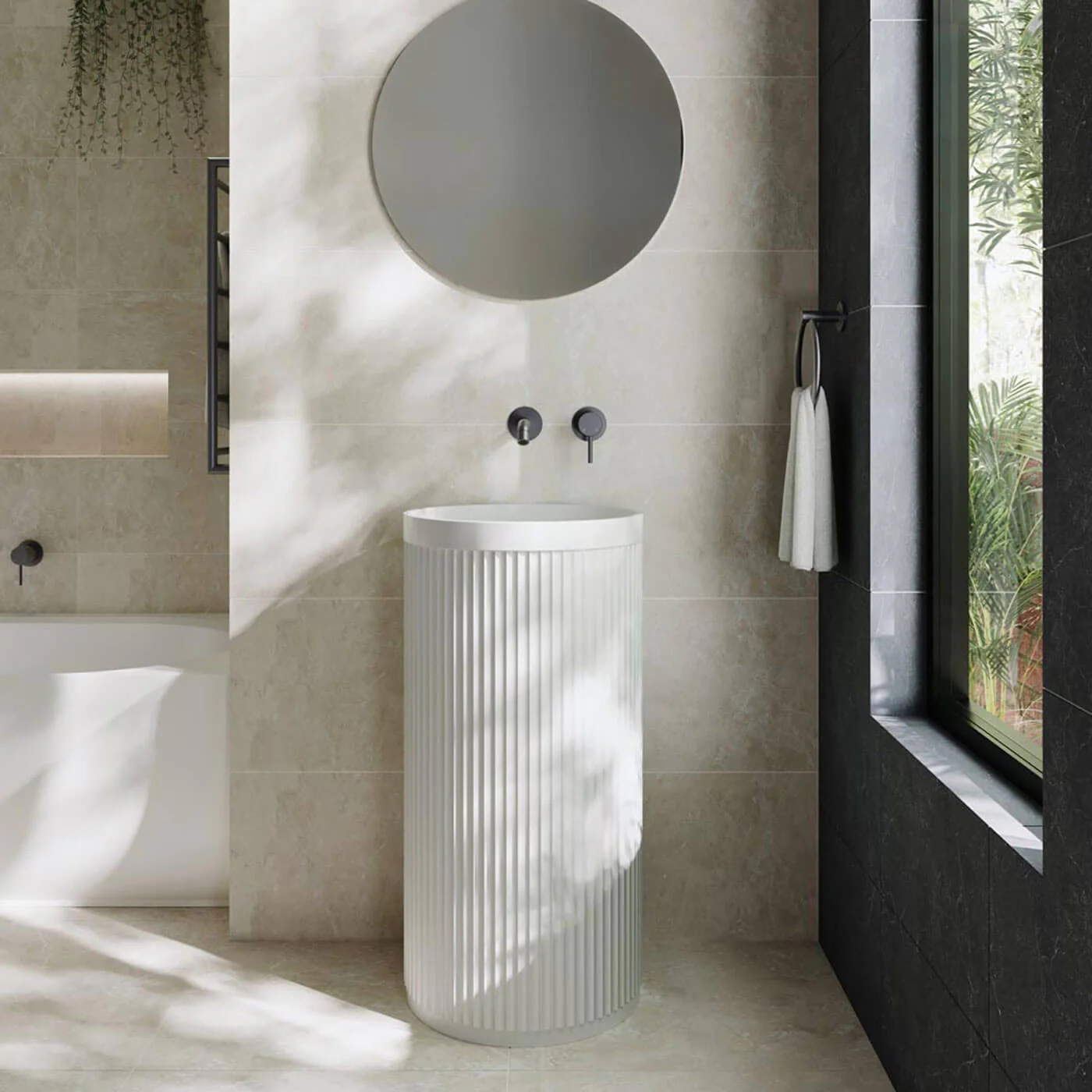 Minka Solid Surface Pedestal Basin - Image 5