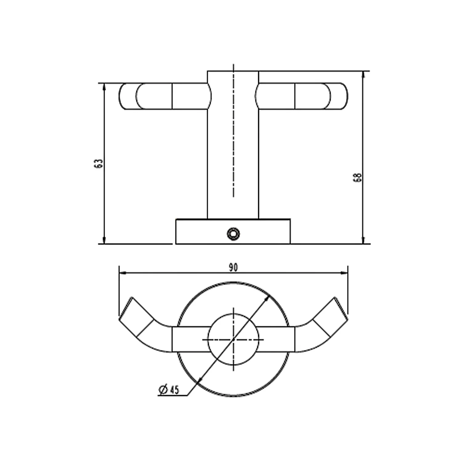 Mirage Double Robe Hook - Image 9