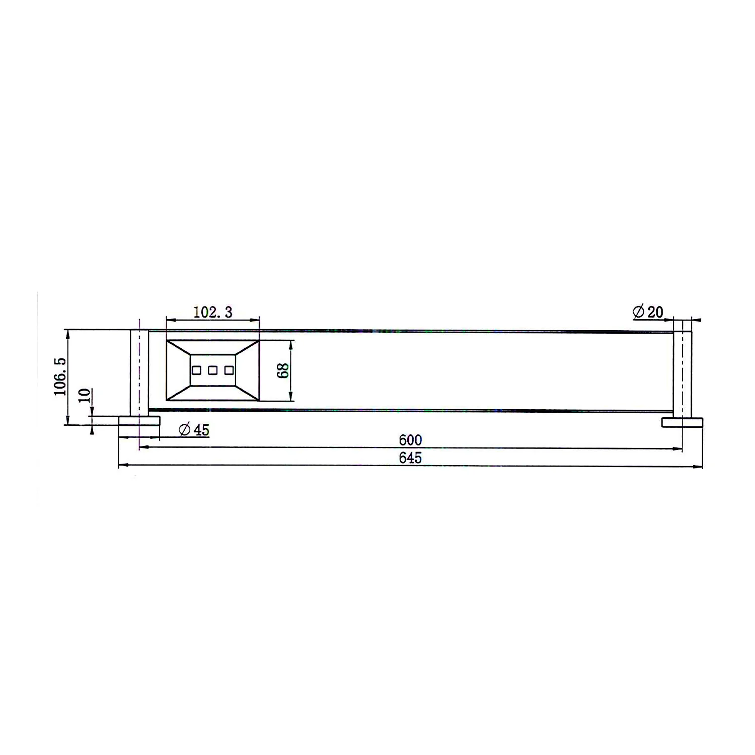Mirage Metal Shelf 600mm - Image 9