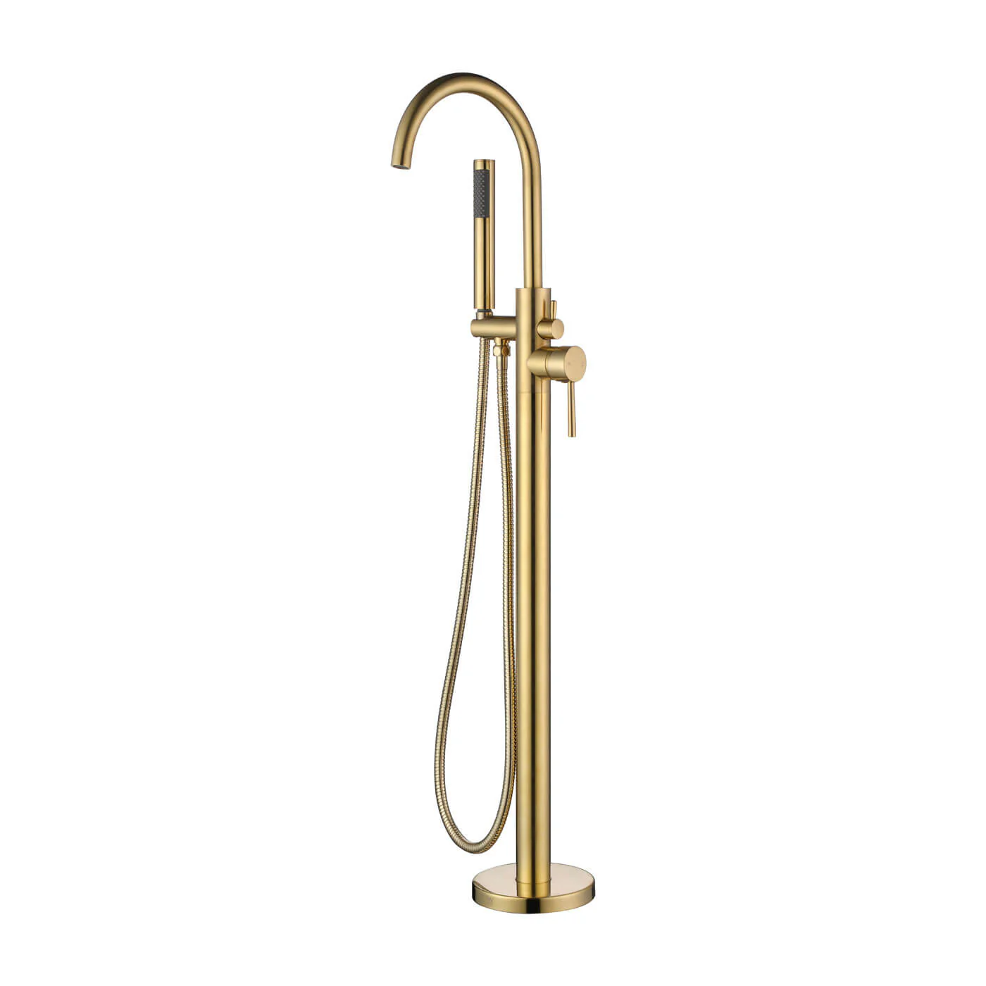 Leah Freestanding Bath Filler Spout with Handset - Image 3