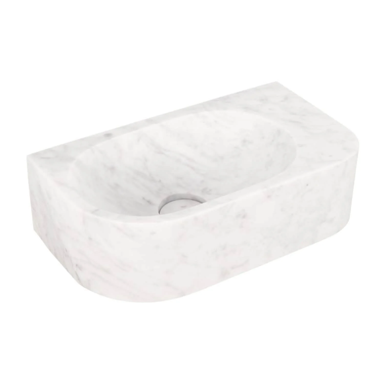 Pedra Wall Hung Stone Basin 420mm - Image 2