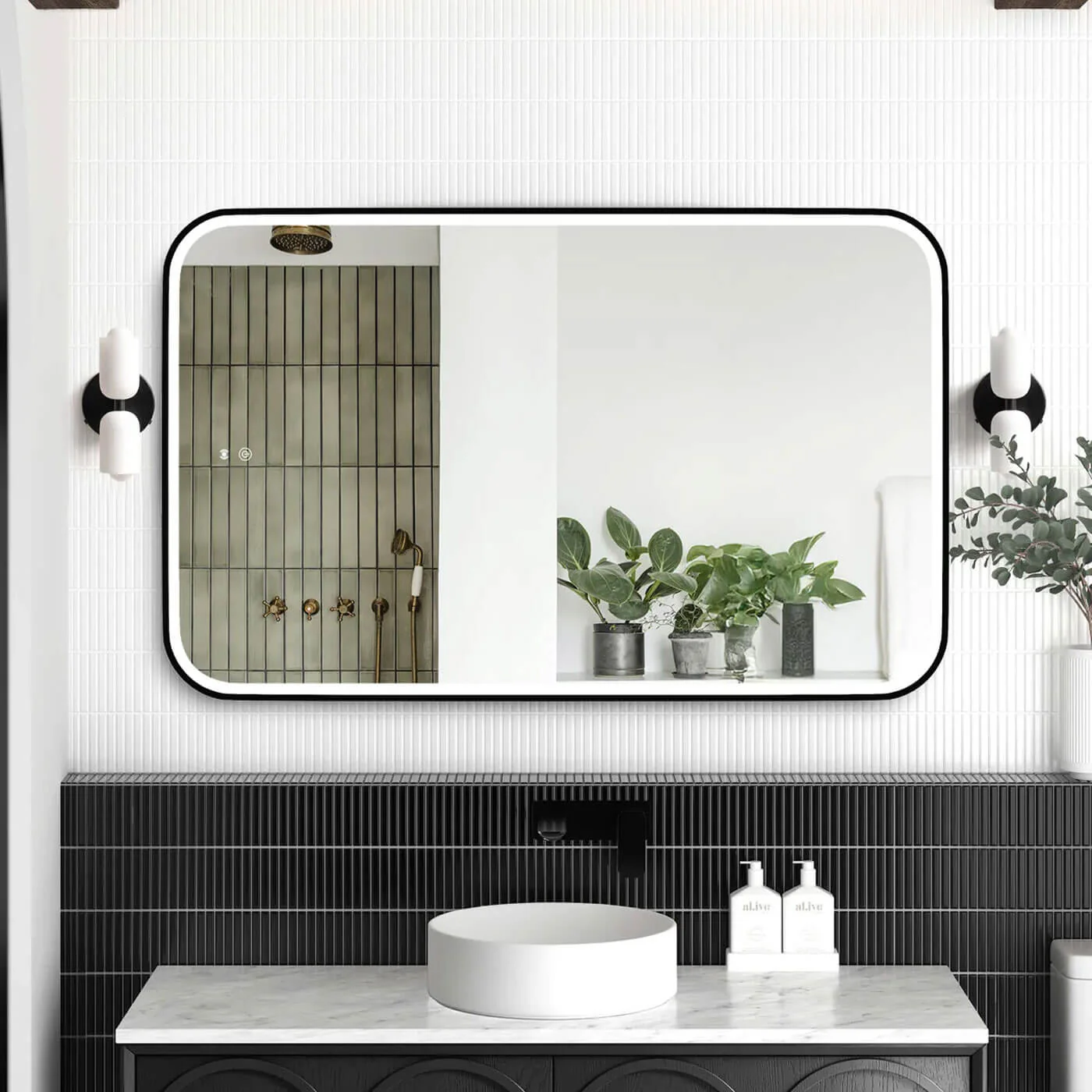 Newport LED Framed Bathroom Mirror - Image 5