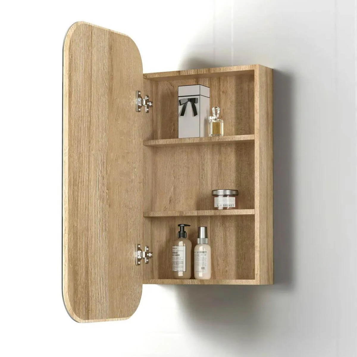 Newport Soft Square Shaving Mirror Cabinet 900x450mm - Image 2