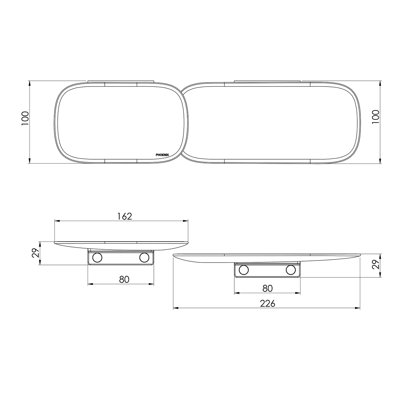 Nuage Bathroom Shower Shelves - Image 5