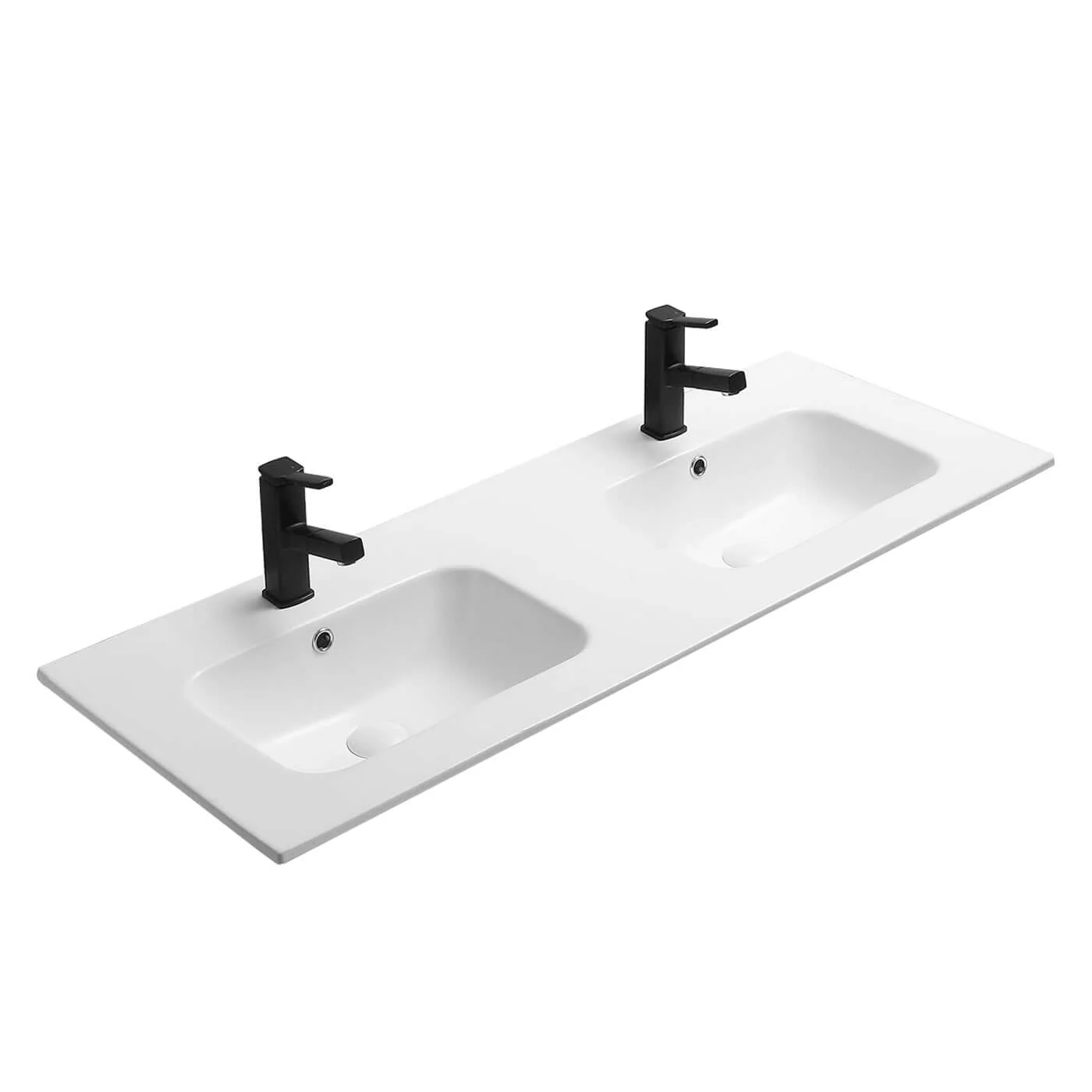 Olivia Ceramic Benchtop with Taphole Matte White - Image 3
