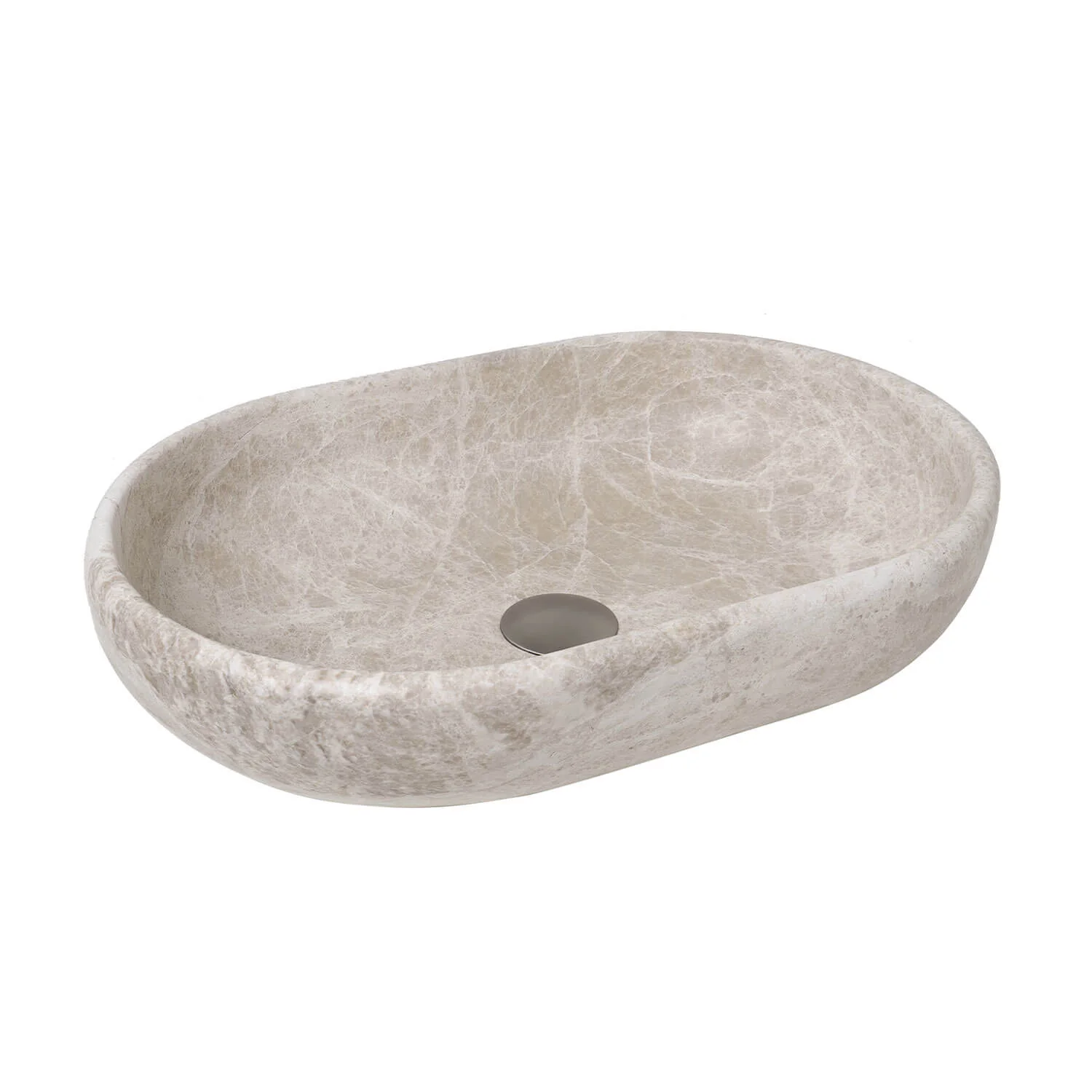 Ollie Natural Stone Above Counter Basin 500x340mm - Image 3