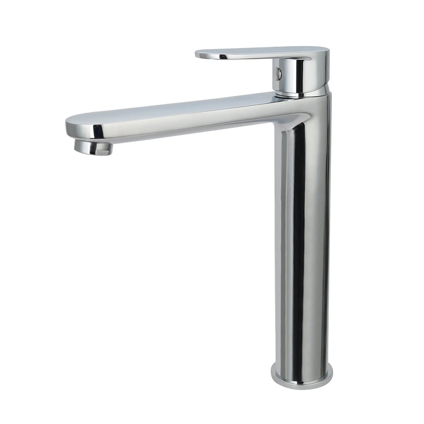 Oval Handle Round Tall Basin Mixer - Image 2
