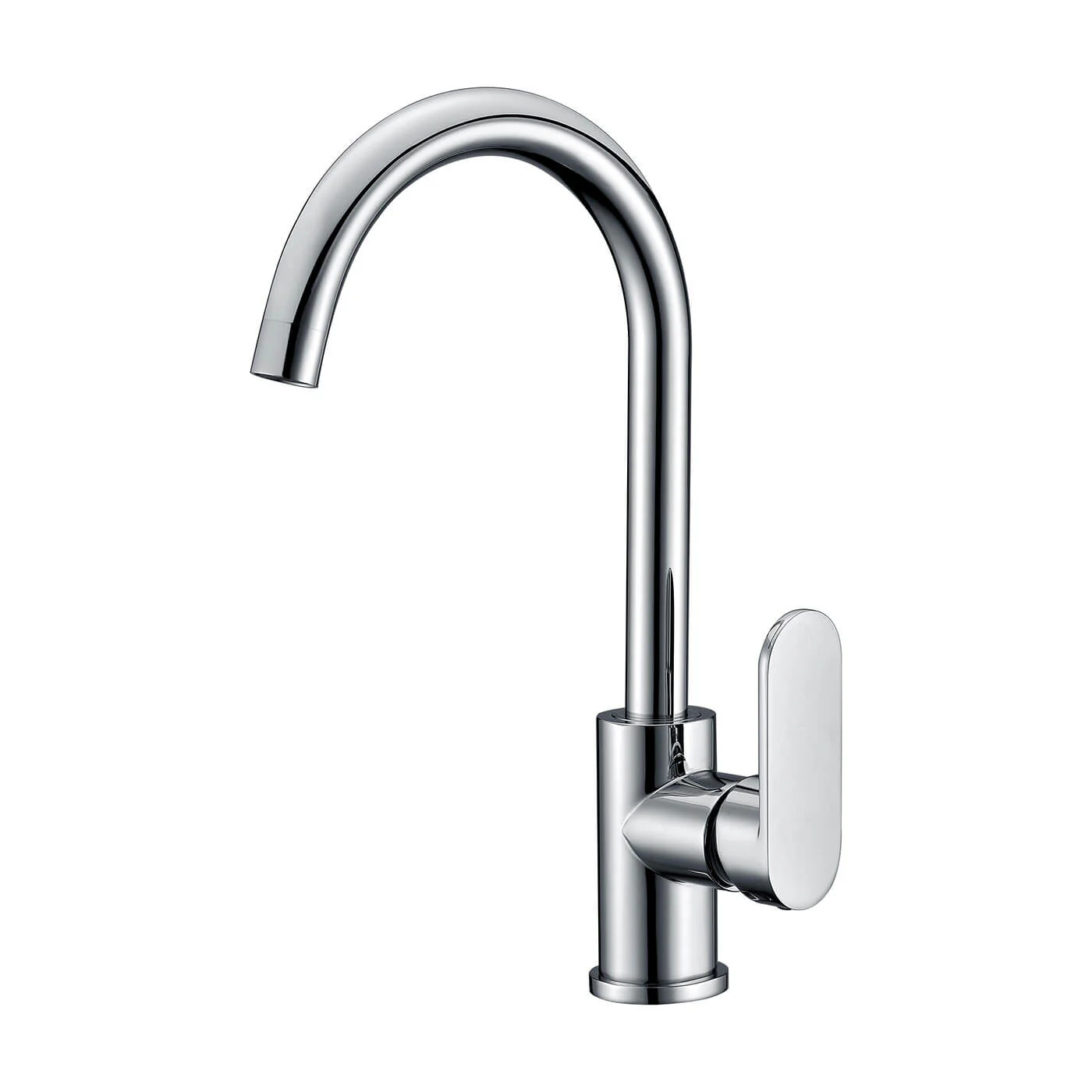 Oval Round Gooseneck Sink Mixer - Image 2