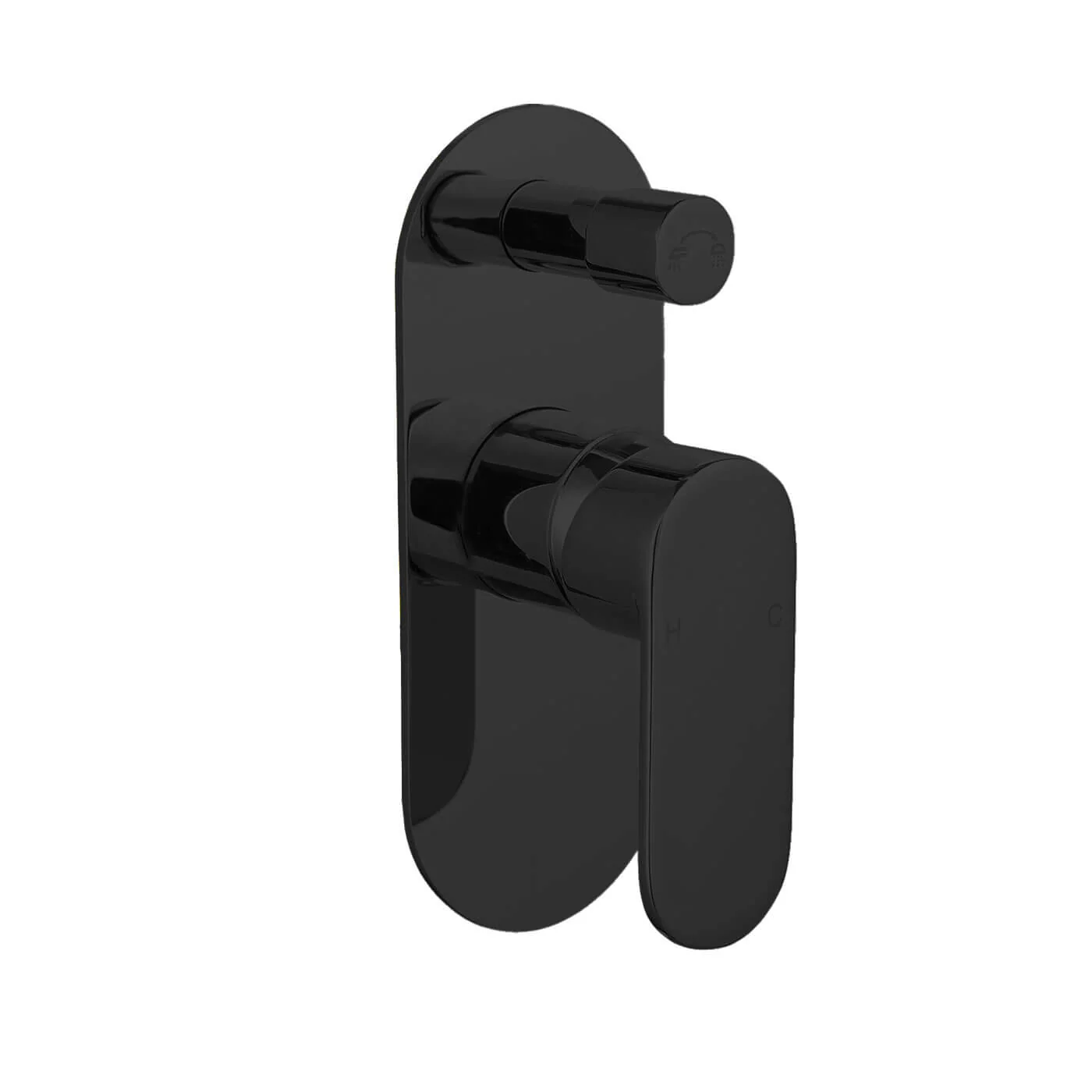 Oval Round Wall Mixer with Diverter - Image 3