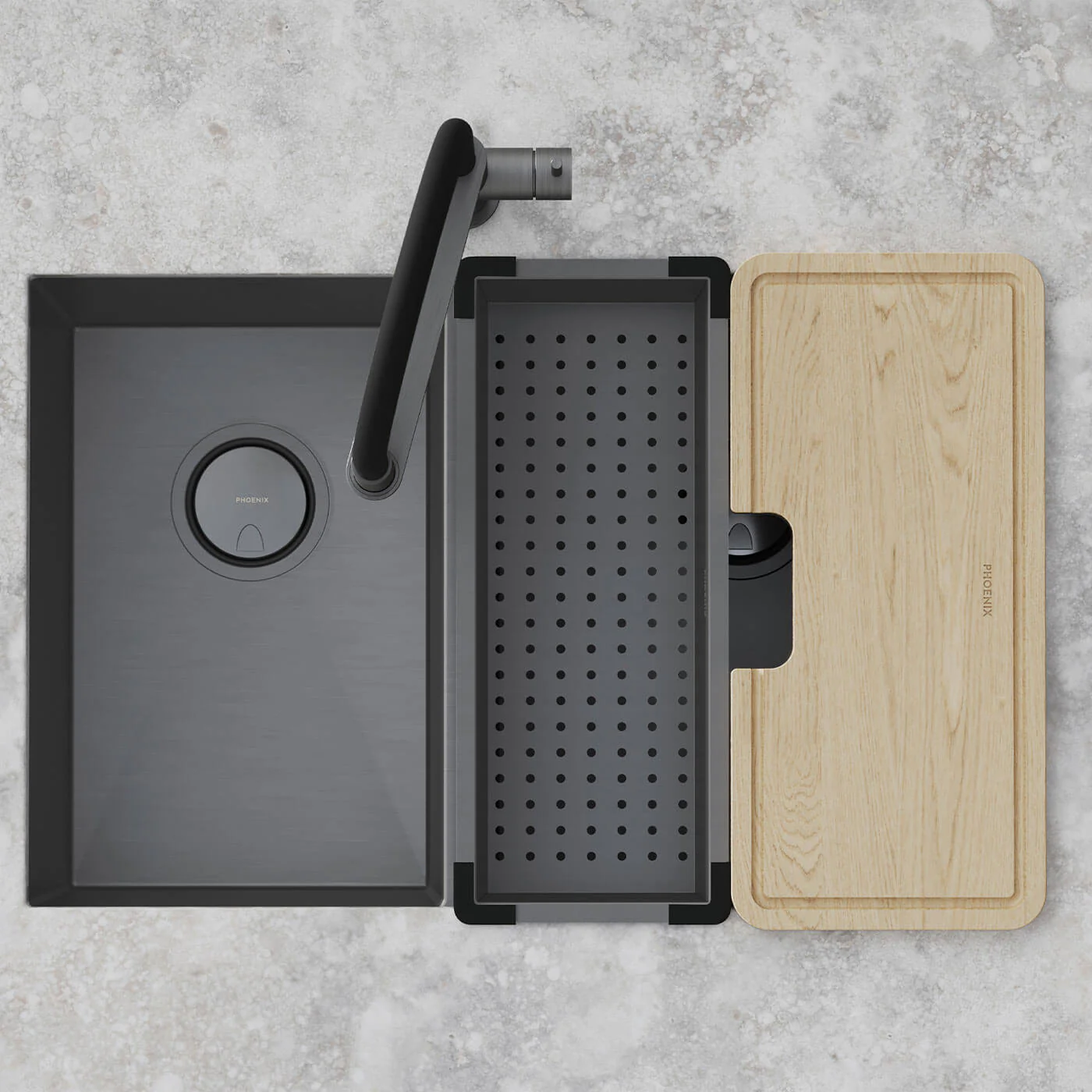 Phoenix Sink Chopping Board 202x435mm - Image 2