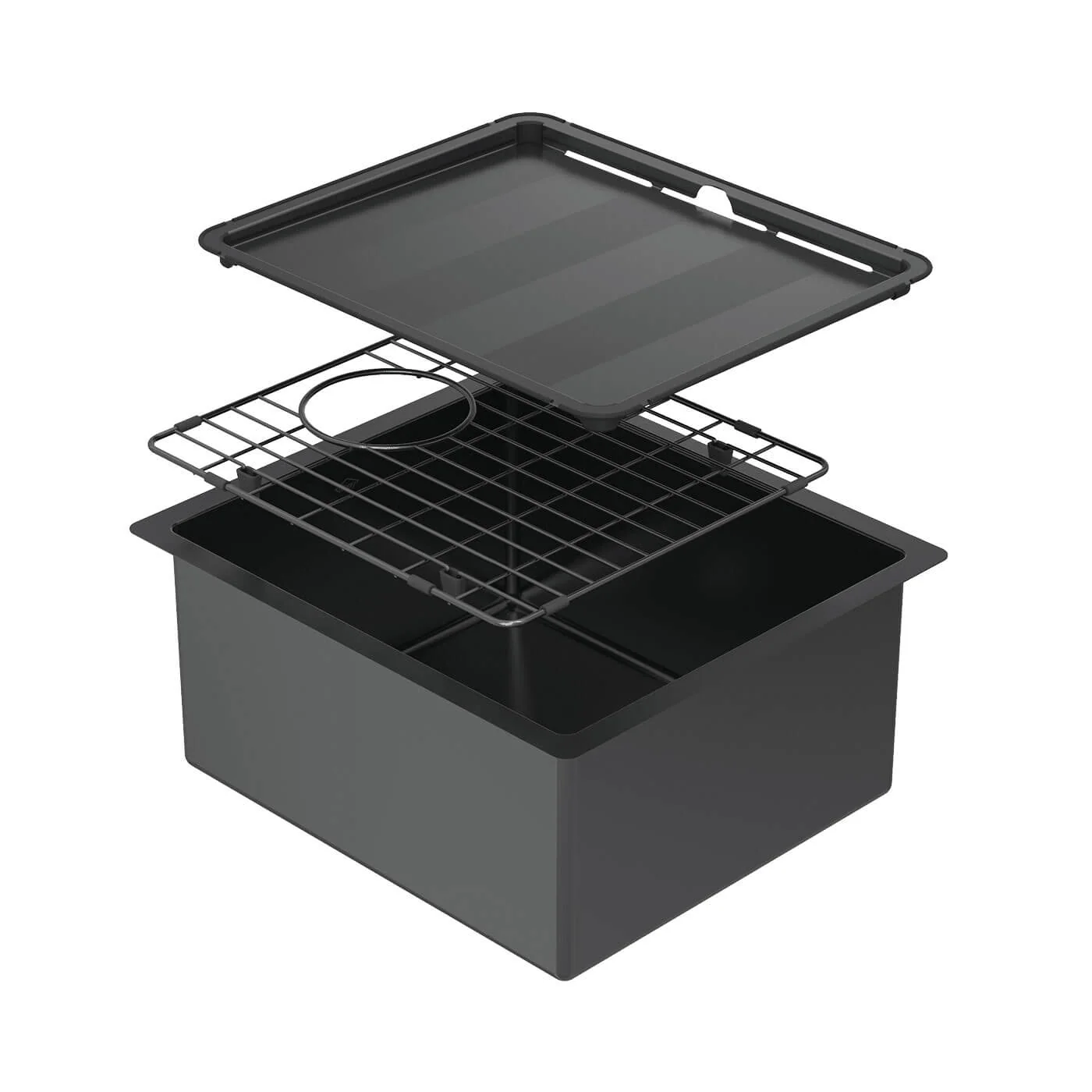 Piazza Single Bowl Stainless Steel Sink 390x445x200mm - Image 3