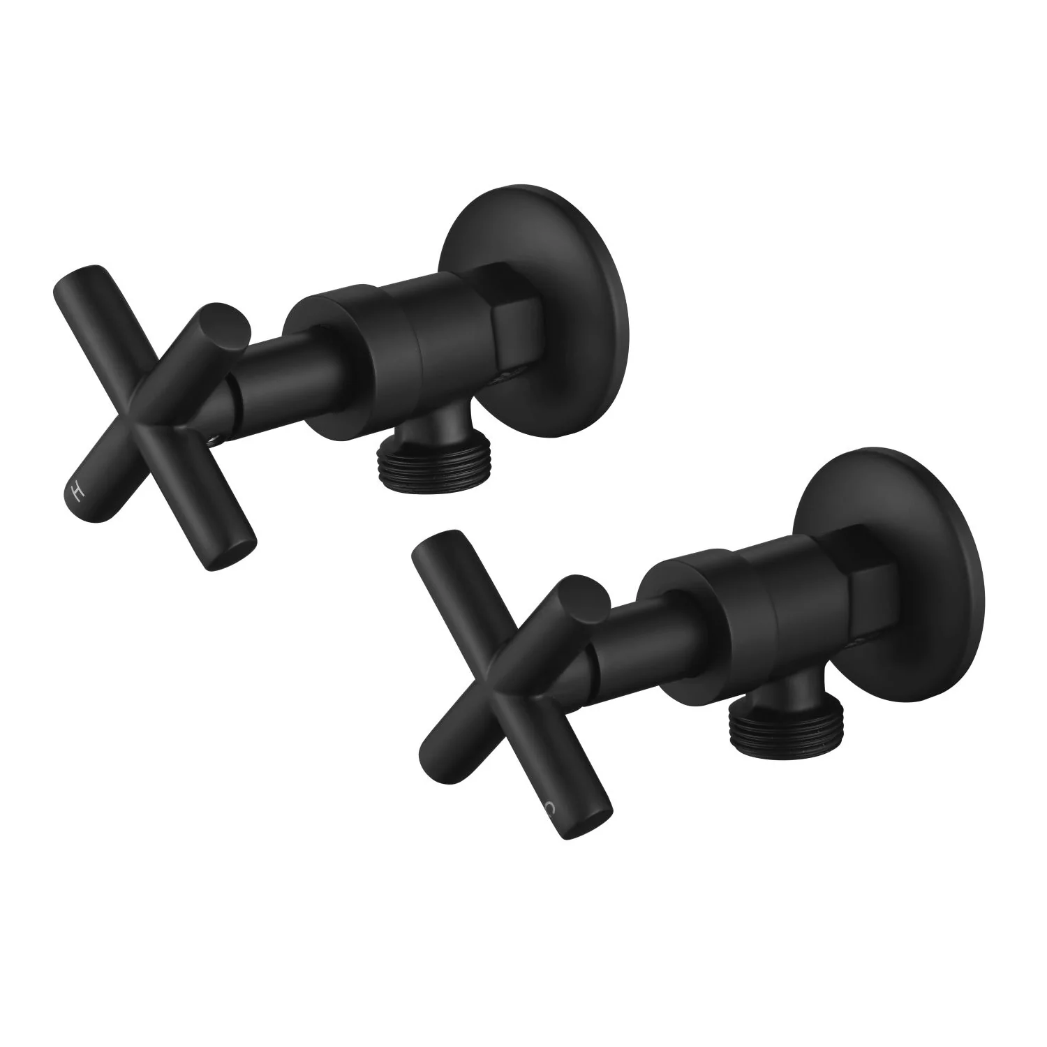 Ryker Cross Handle Washing Machine Stop Taps - Image 6