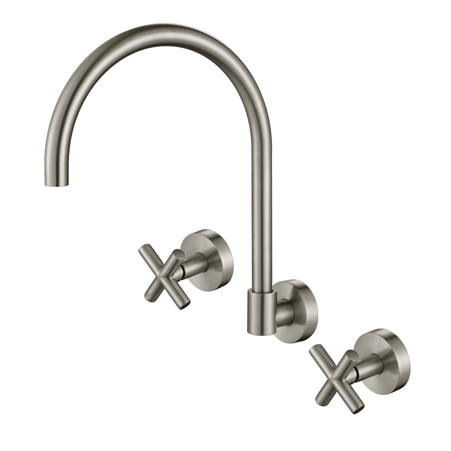 Ryker Cross Handle Wall Assembly Tap Set