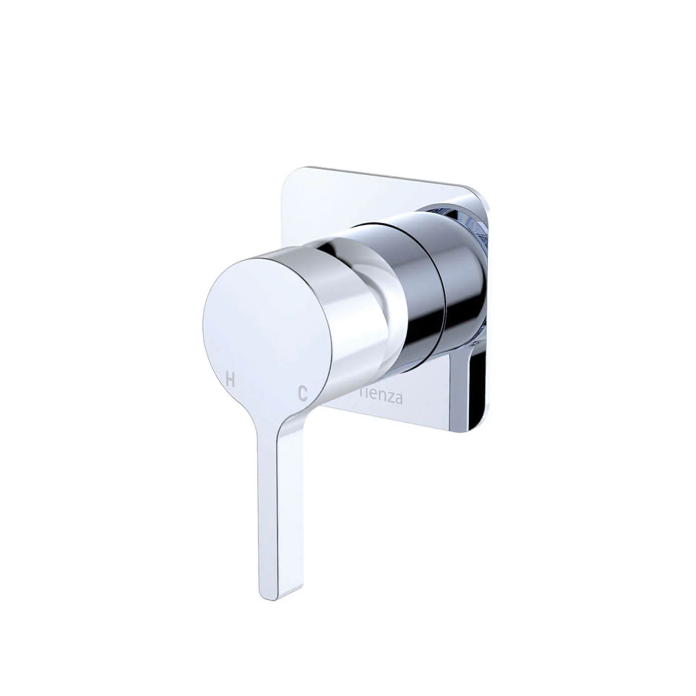 Sansa Slim Shower Wall Mixer Square Backplate - Image 5