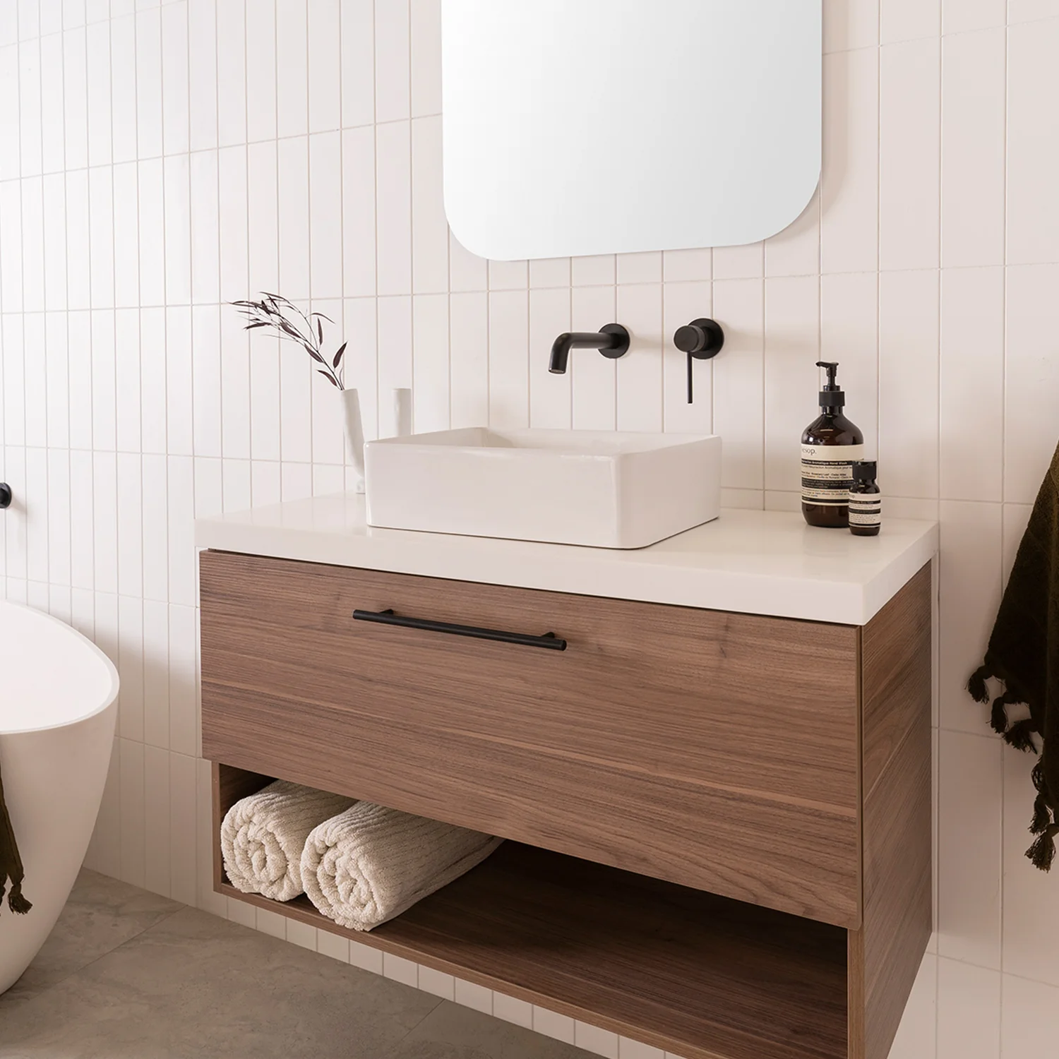 Selma Rectangular Ceramic Basin 400x280mm - Image 3