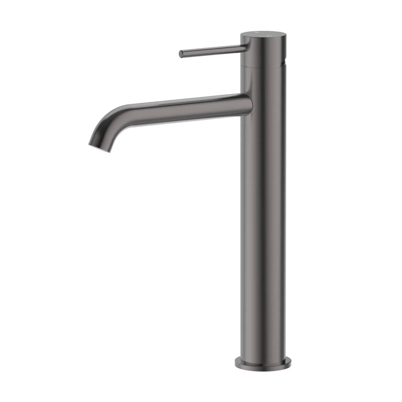 Slimline Curved Stainless Steel Tall Basin Mixer - Image 4