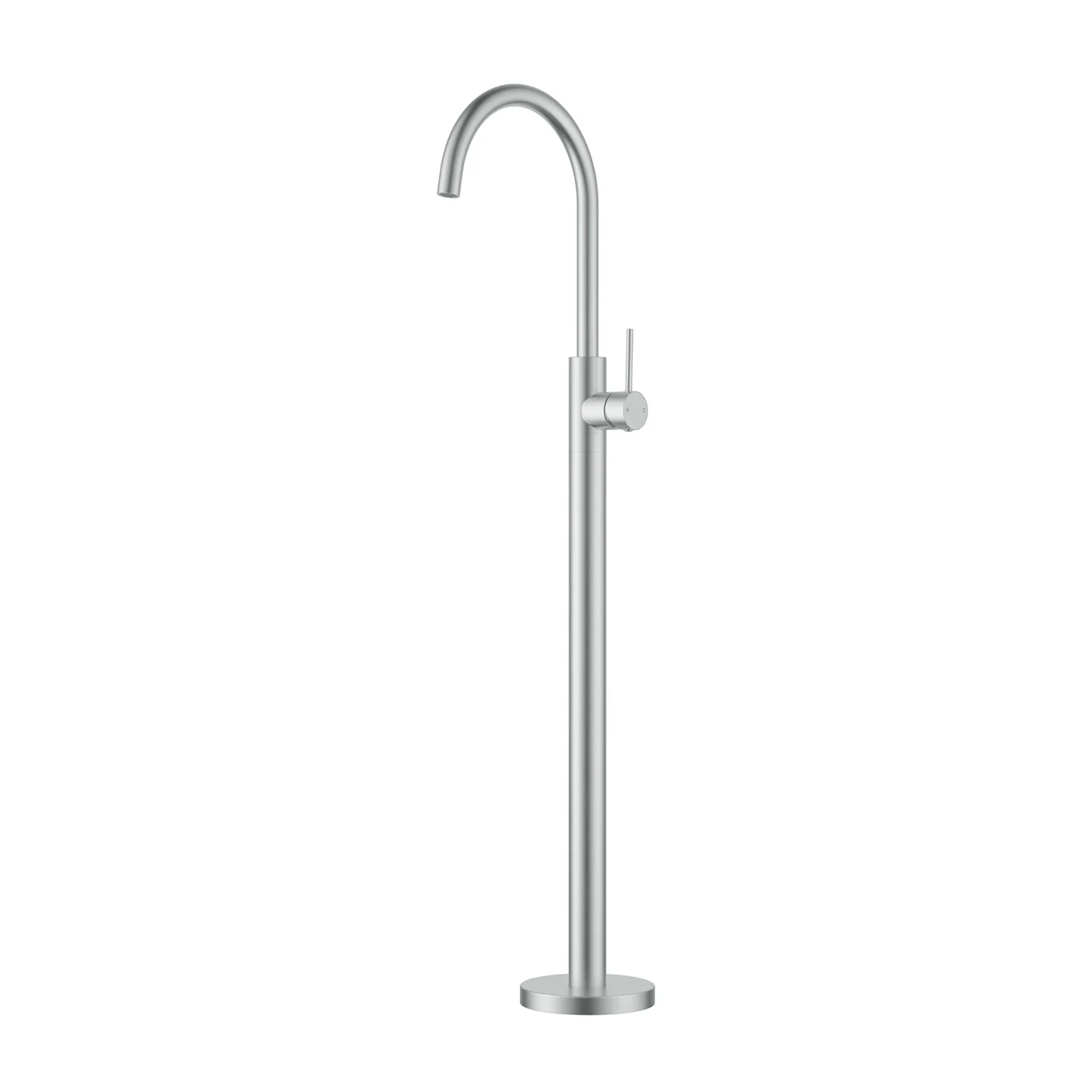 Slimline Stainless Steel Freestanding Bath Mixer - Image 4