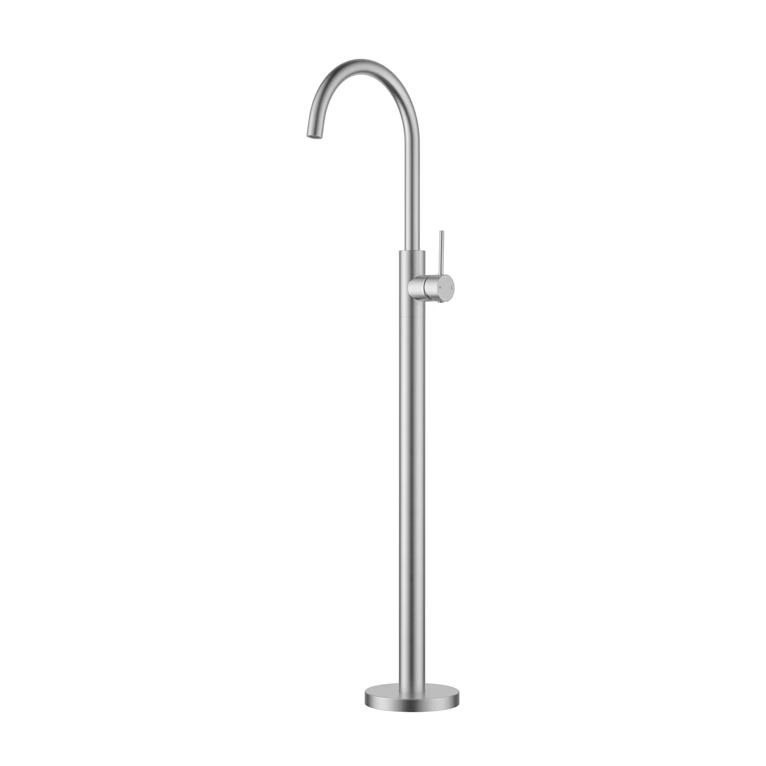 Slimline Stainless Steel Freestanding Bath Mixer - Image 7