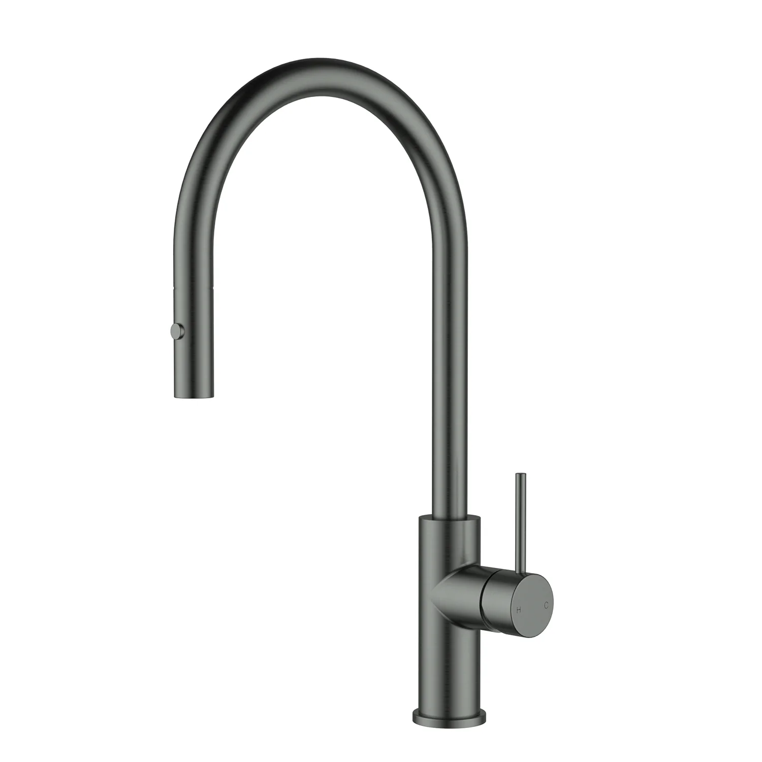 Slimline Stainless Steel Sink Mixer Gooseneck Pull-Out - Image 4