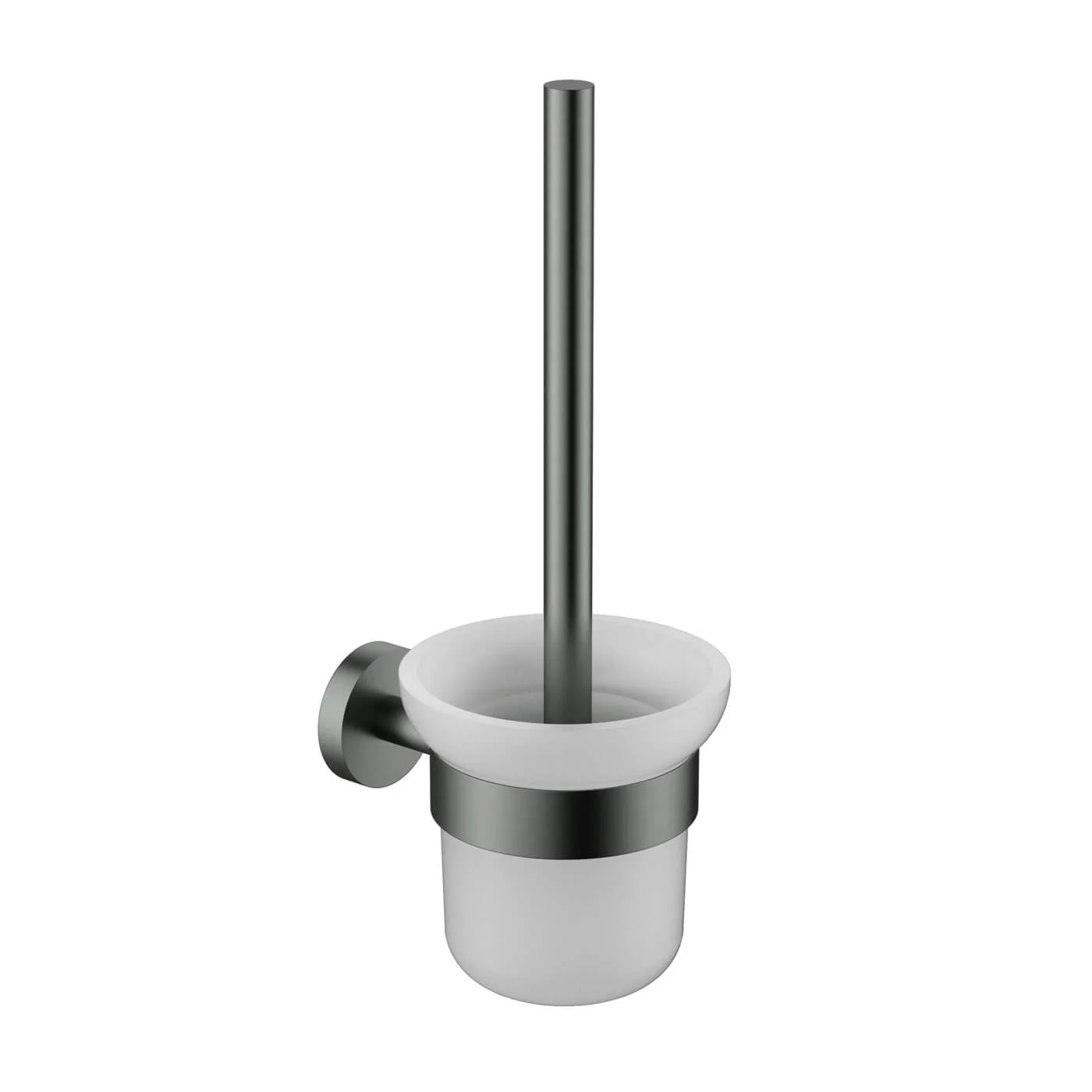 Slimline Stainless Steel Toilet Brush Holder - Image 4